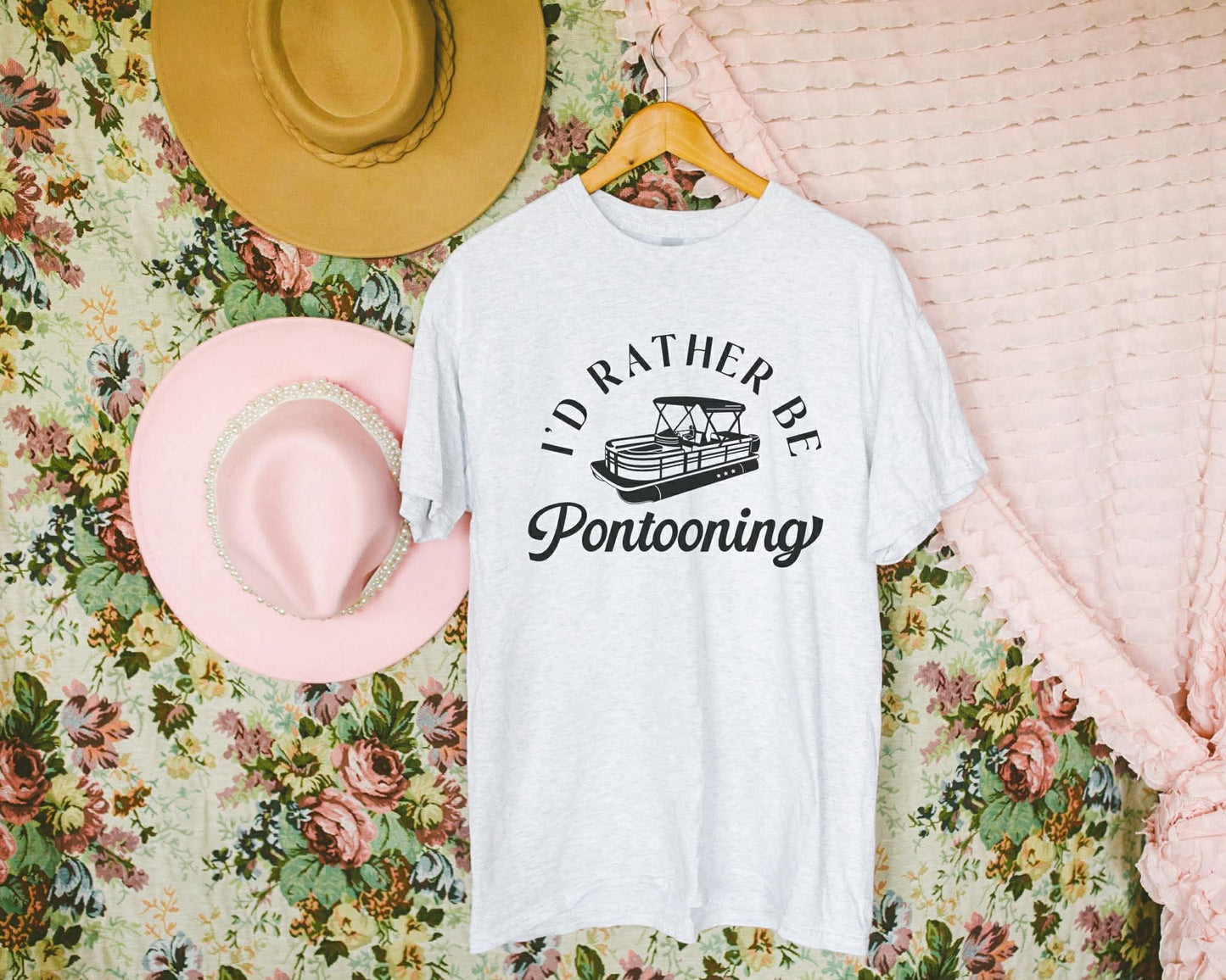 I’d Rather Be Pontooning Graphic Tee