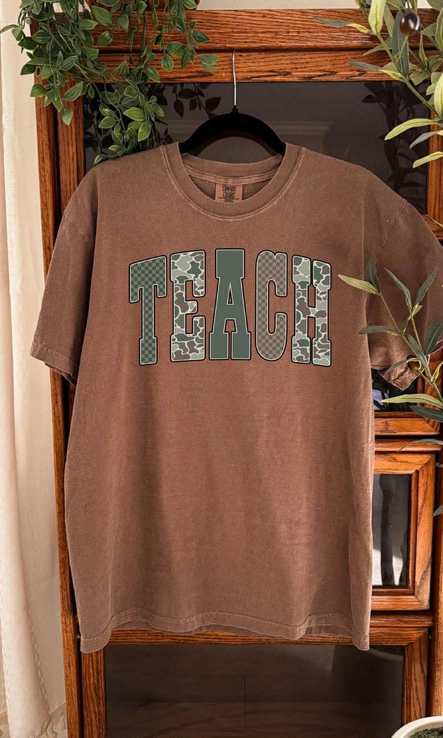 Camo Varsity Teach Graphic Tee