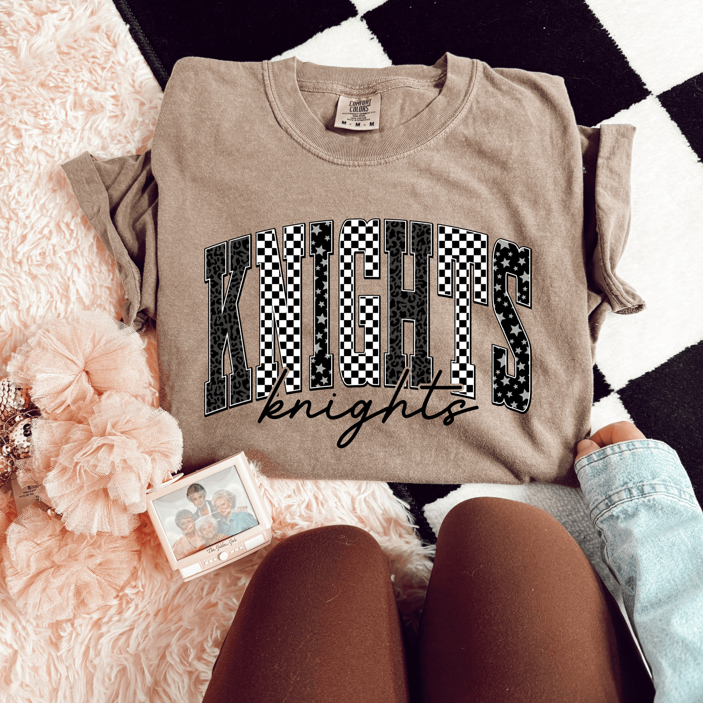 Knights Checkered Graphic Tee