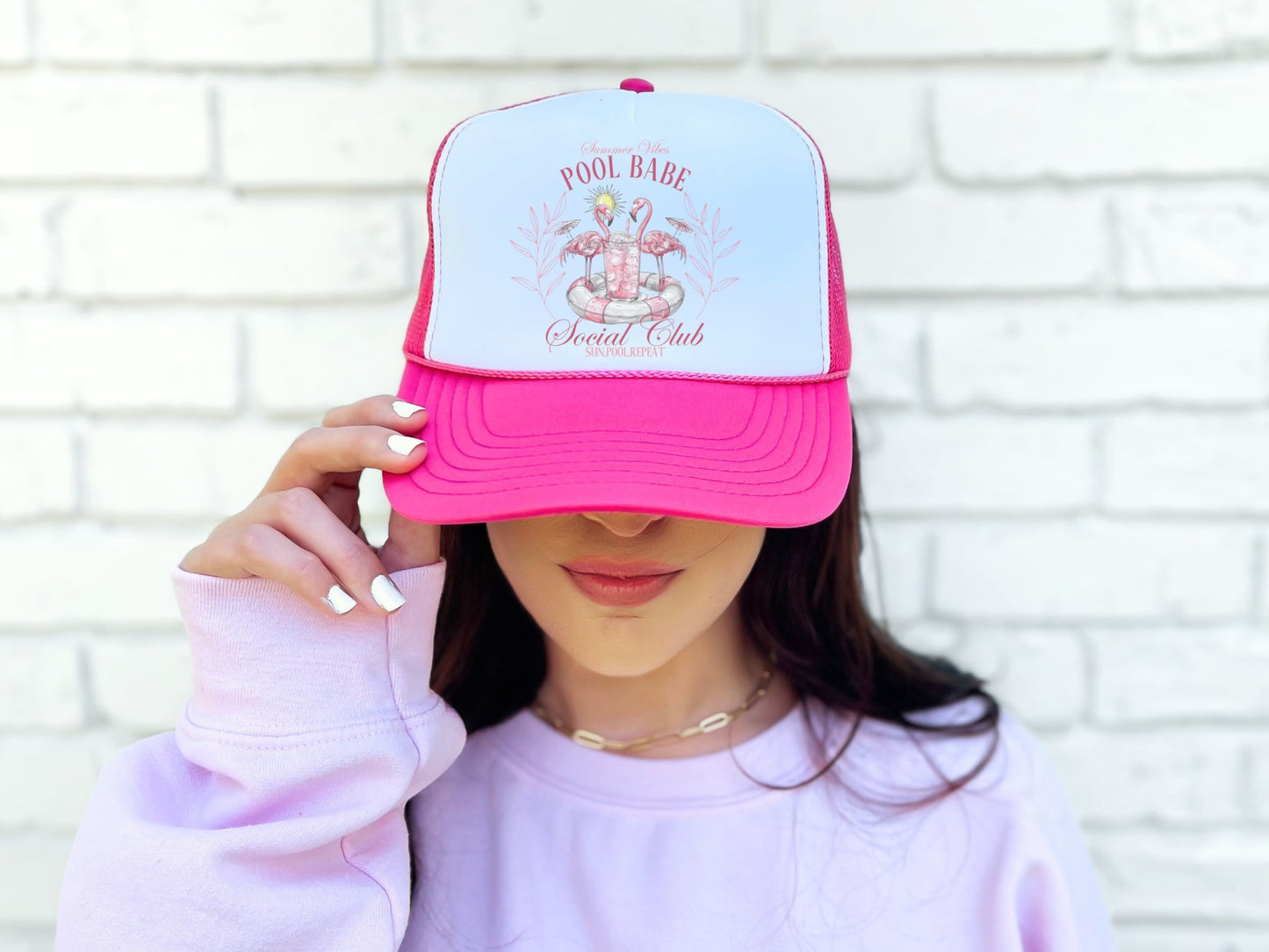 Pool Babe Social Club - trucker hat