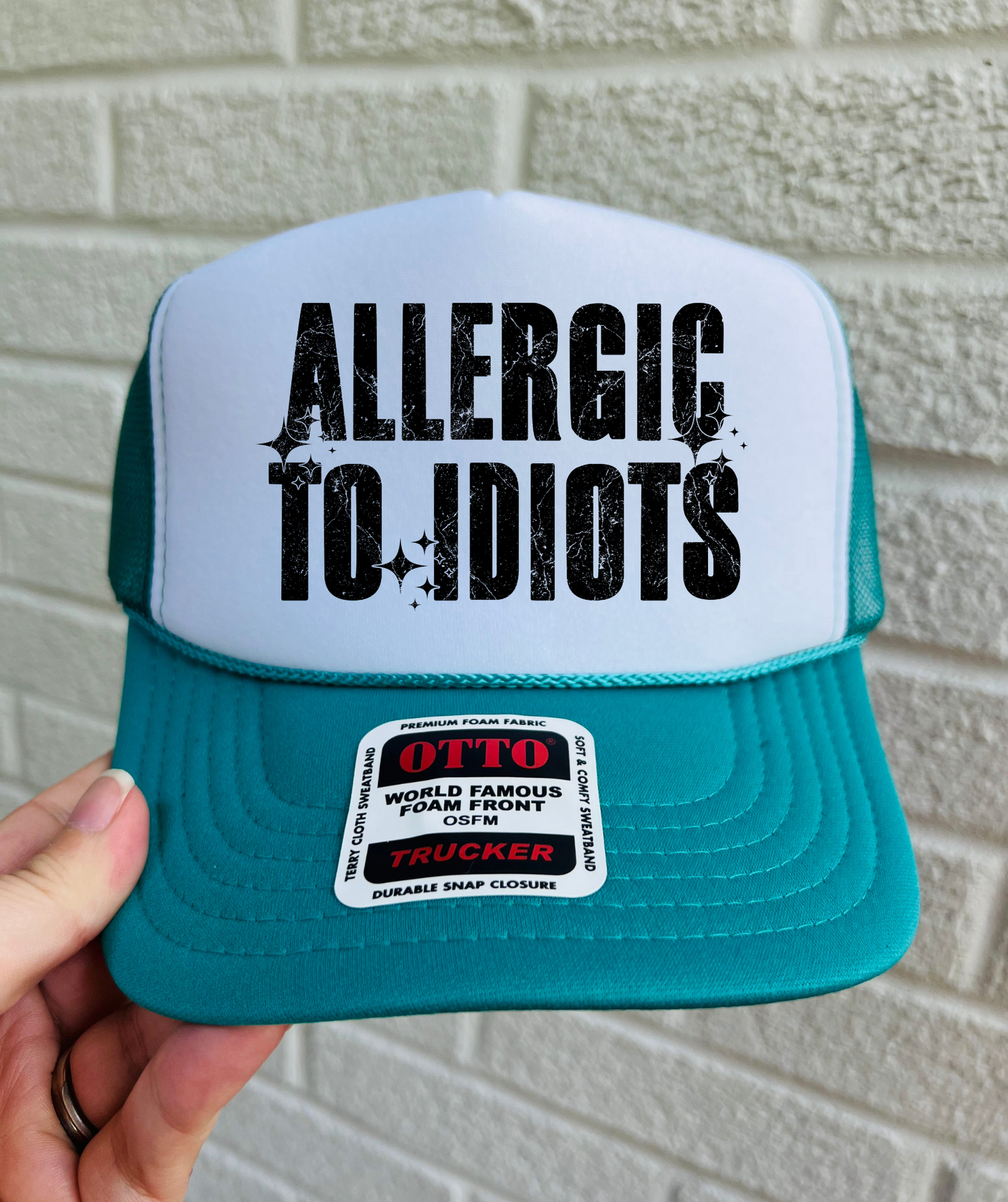 Allergic to Idiots Trucker Hat