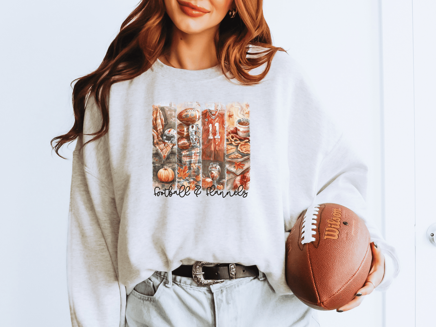 Football & Flannels Graphic Sweatshirt