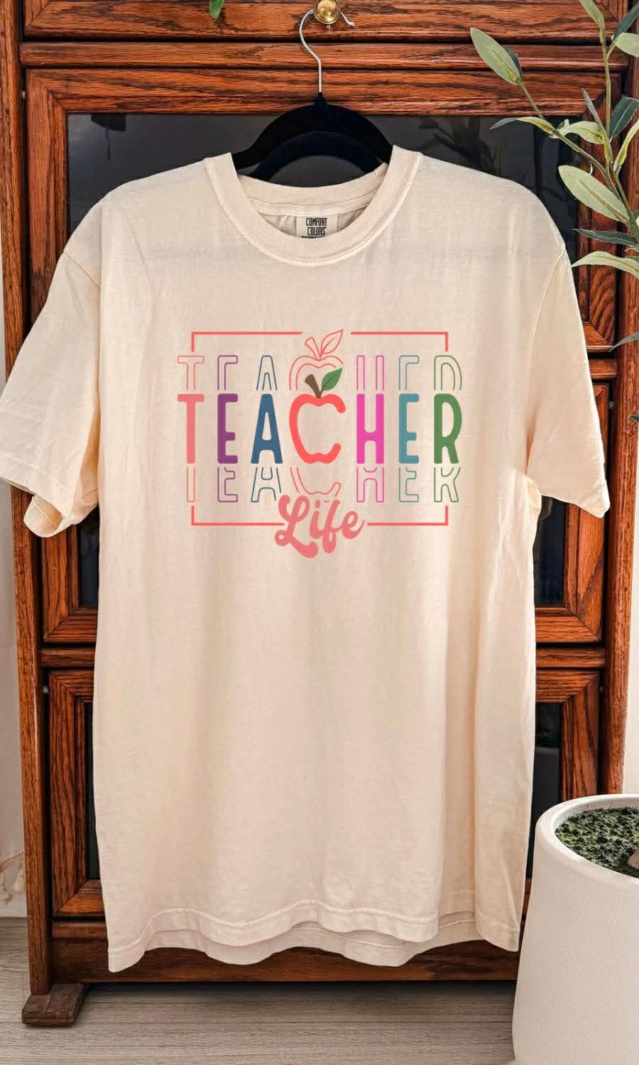 Teach Life Apple Graphic Tee