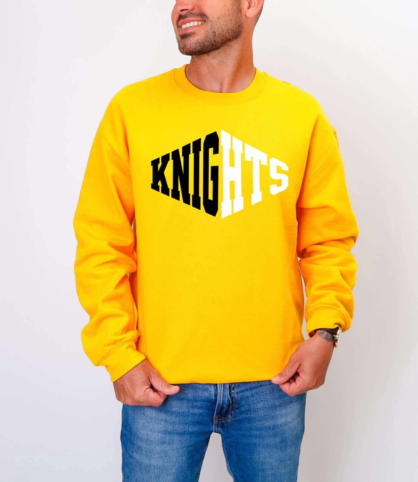 3D Knights Graphic Sweatshirt