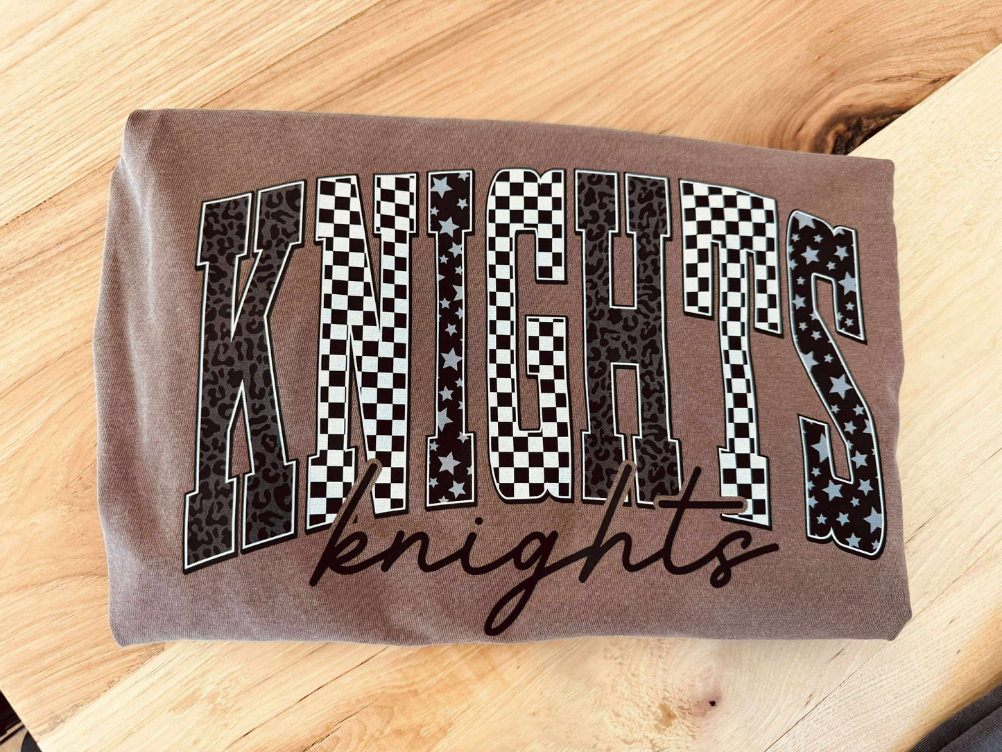 Knights Checkered Graphic Tee
