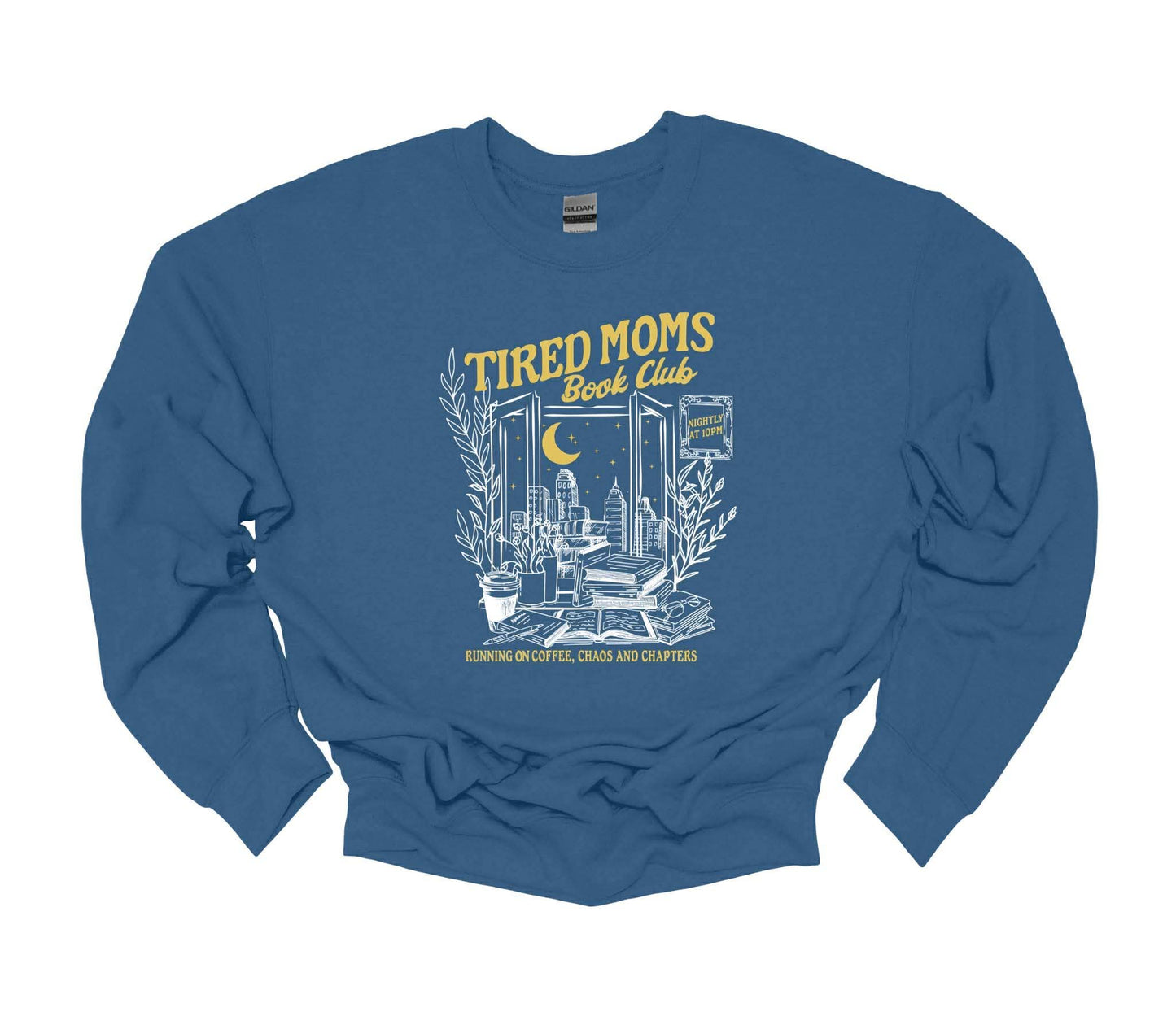 Tired Moms Book Club Graphic Sweatshirt