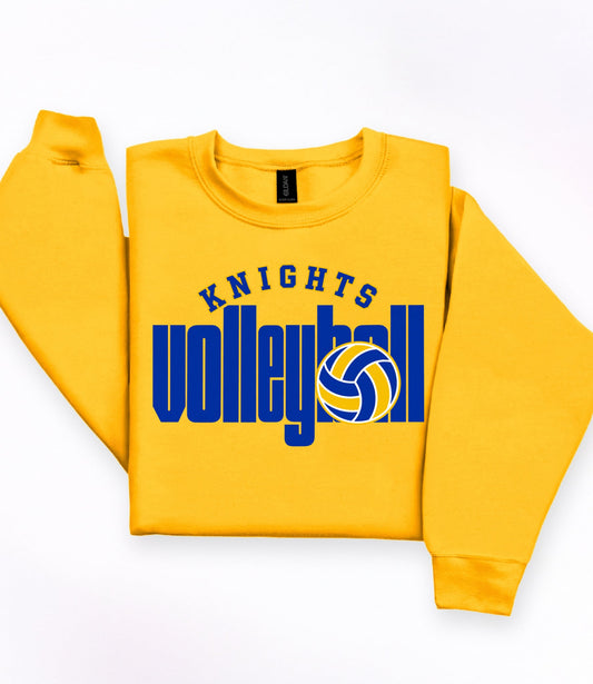 Knights Volleyball Classic Graphic Sweatshirt or Tee