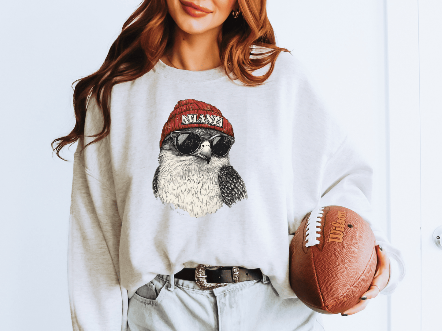 Vintage Falcons Football Graphic Crew