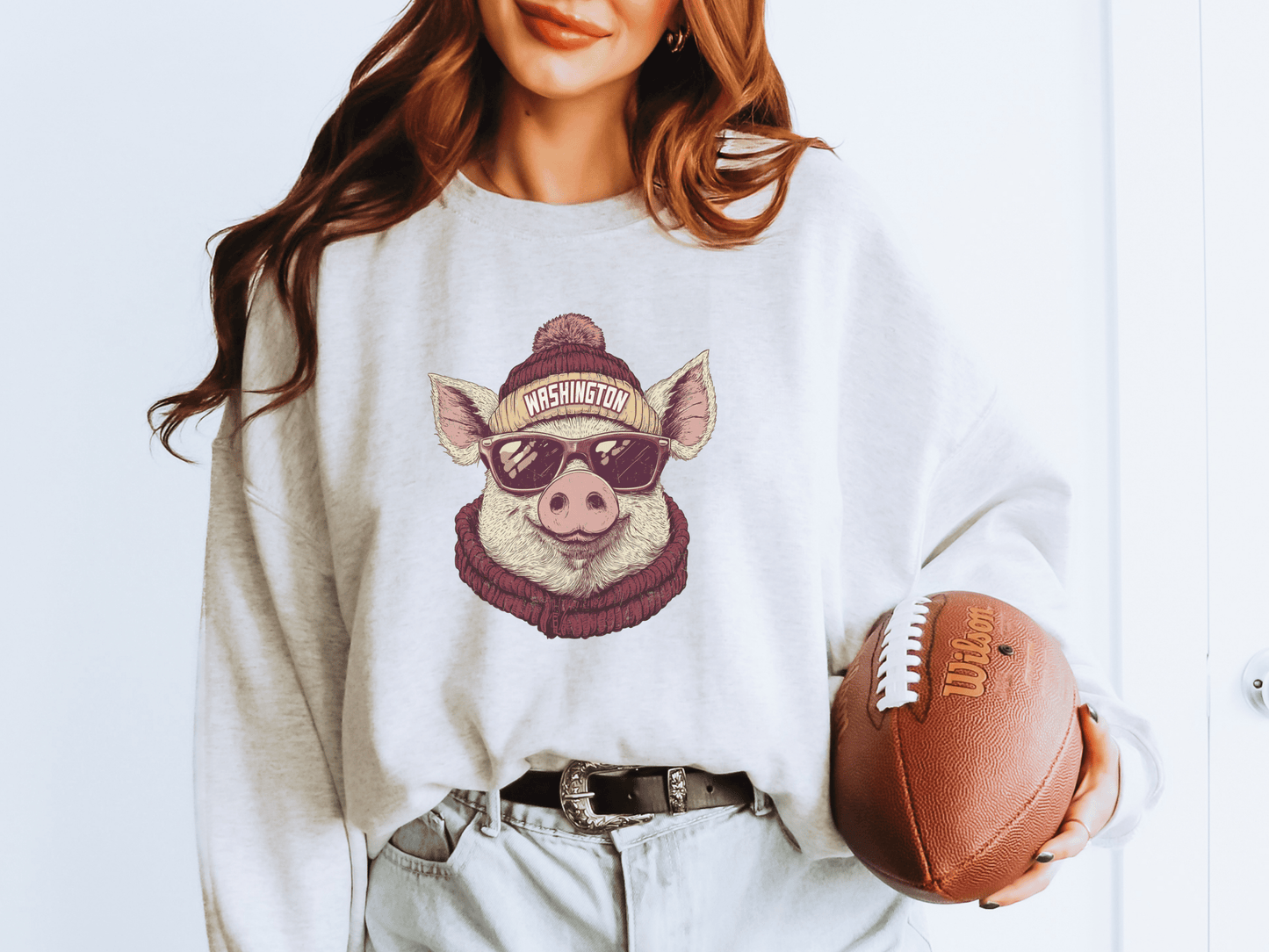 Vintage Washington Football Graphic Crew