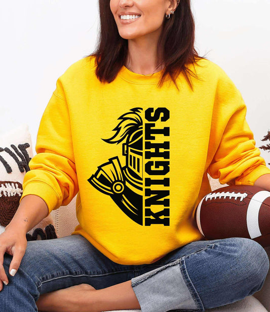 Knights Helmet Graphic Sweatshirt