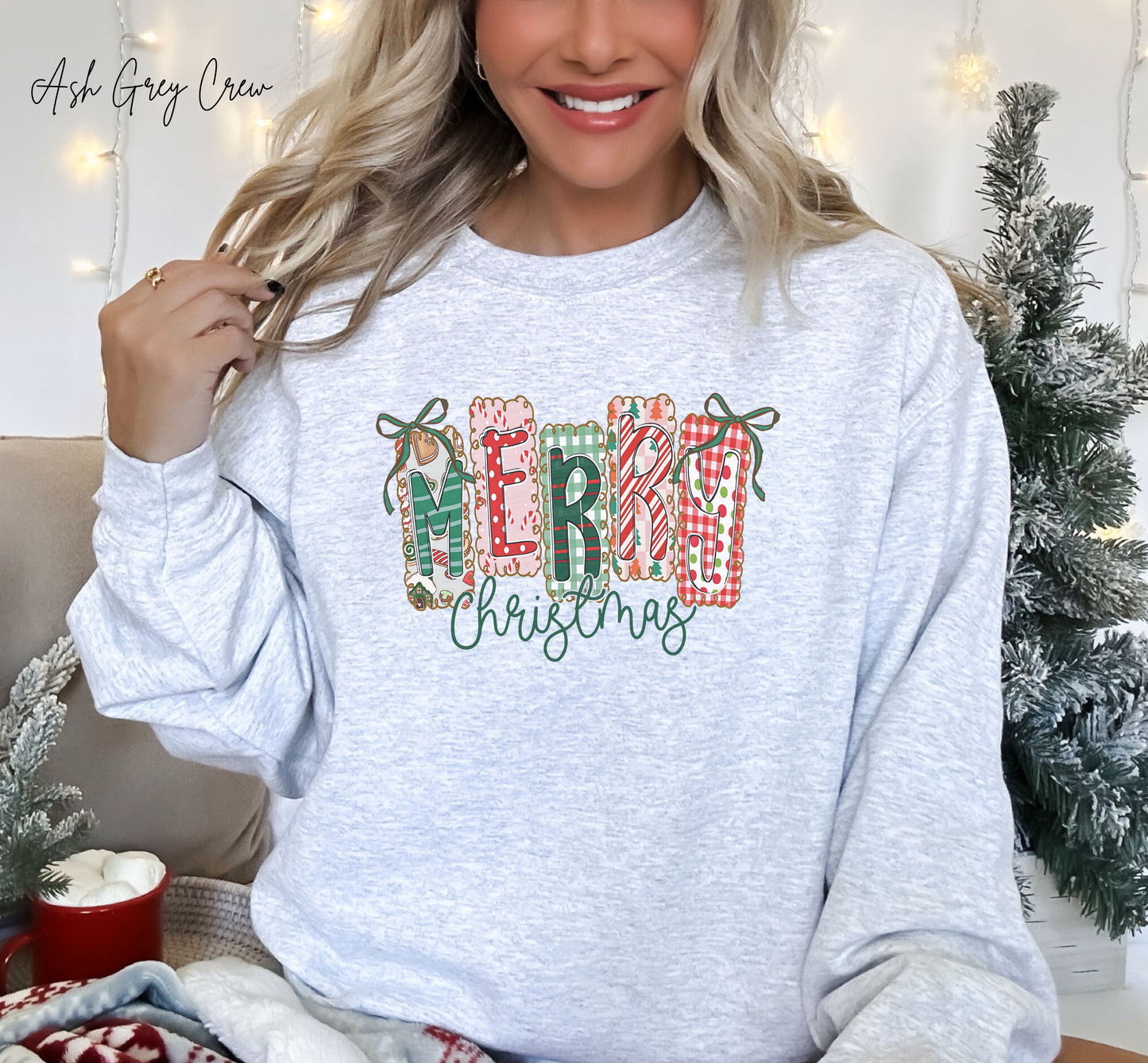 Presents Merry Christmas Graphic Sweatshirt