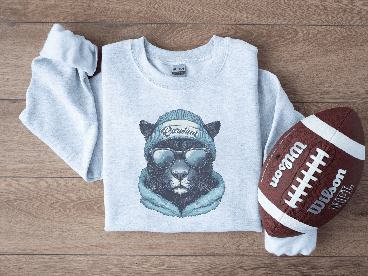 Vintage Carolina Football Graphic Crew