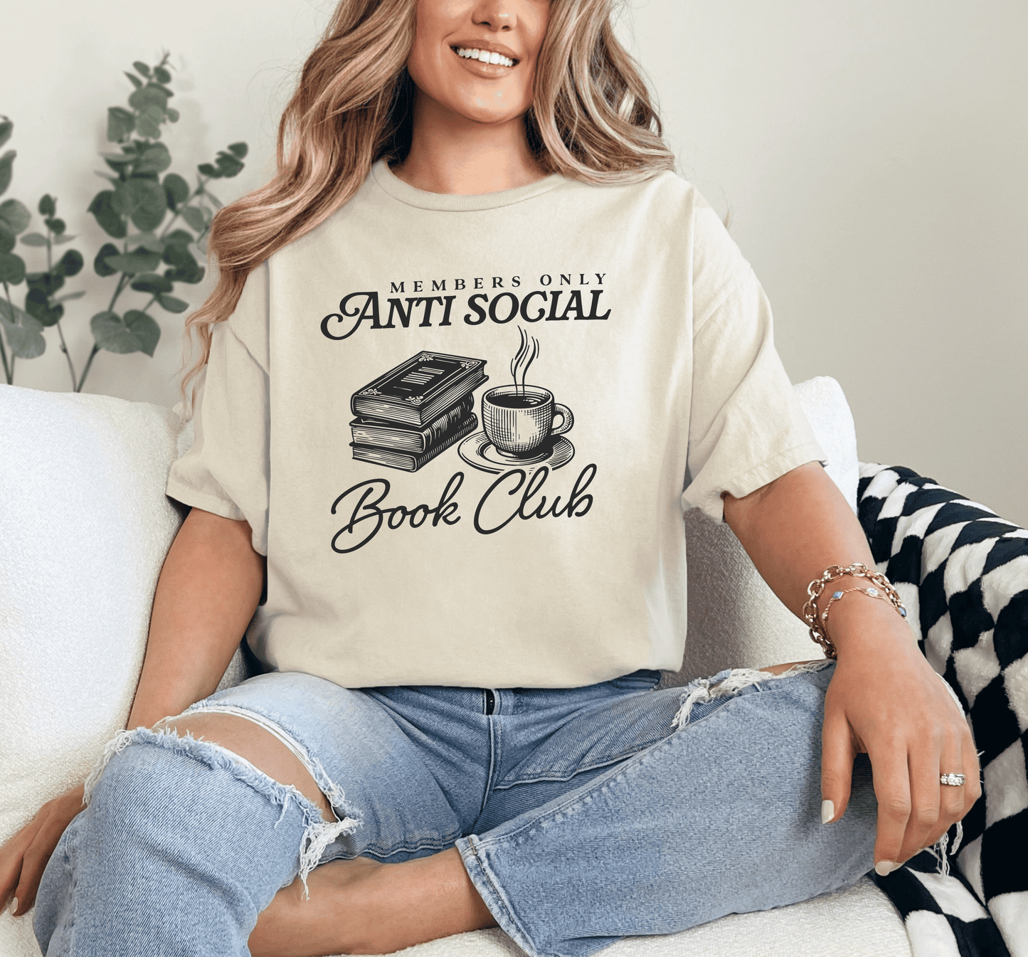 Anti Social Book Club Graphic tee