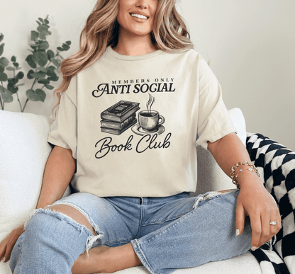 Anti Social Book Club Graphic tee