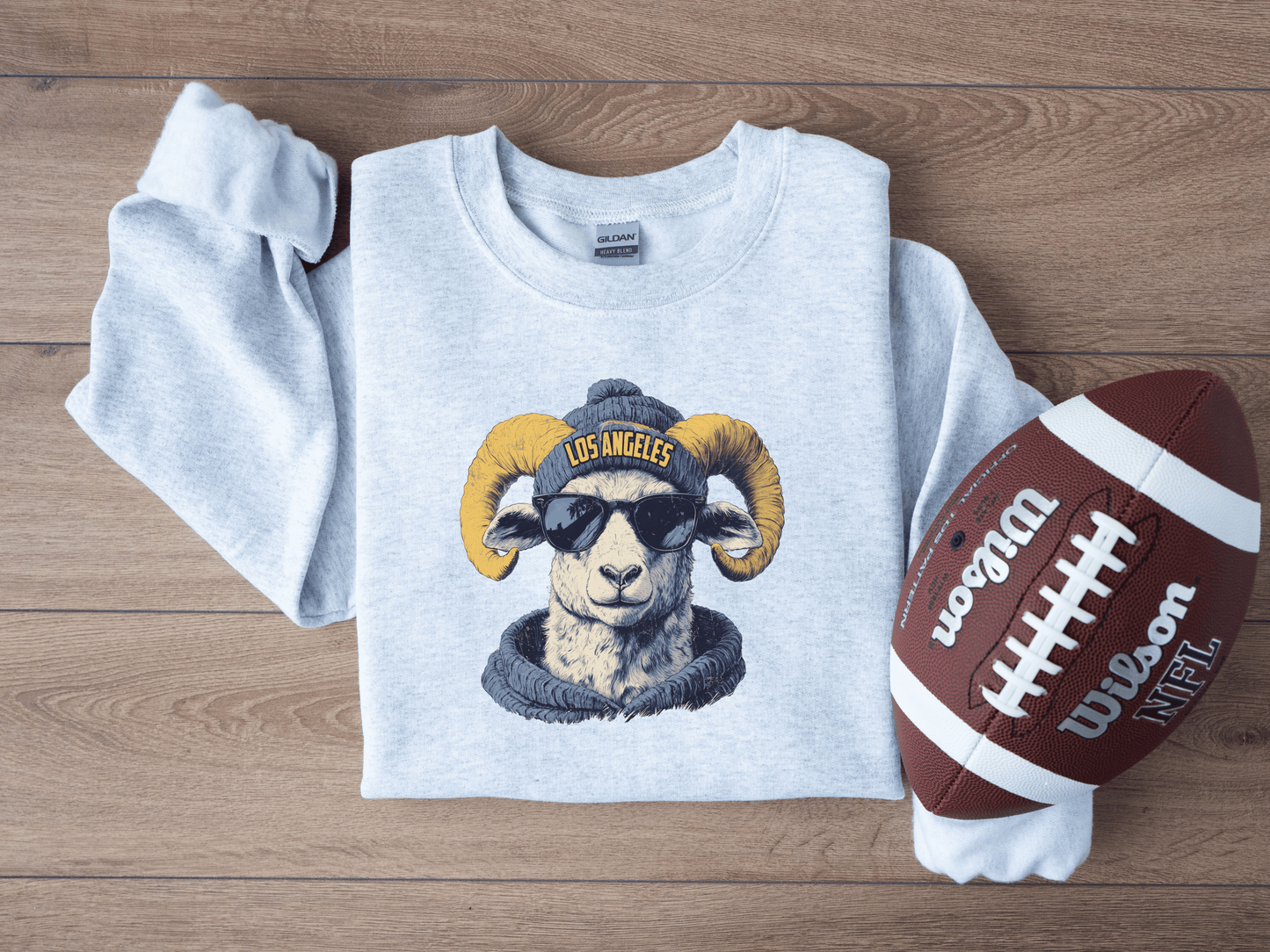 Vintage Rams Football Graphic Crew