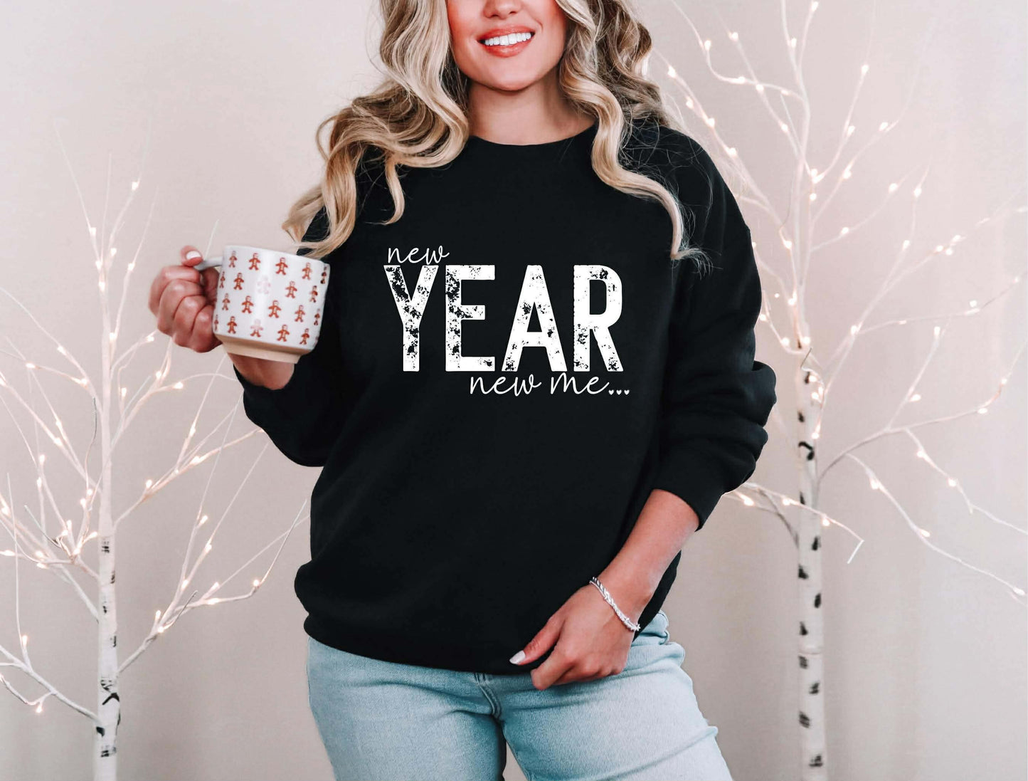 New Year New Me Graphic Sweatshirt