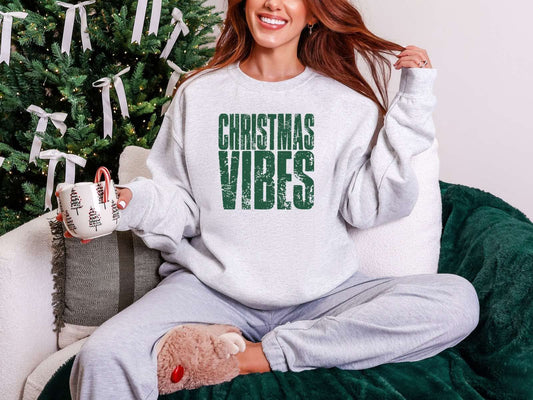 Christmas Vibes Graphic Sweatshirt
