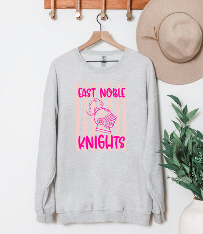 East Noble Knights Pink Out Graphic Sweatshirt or Tee