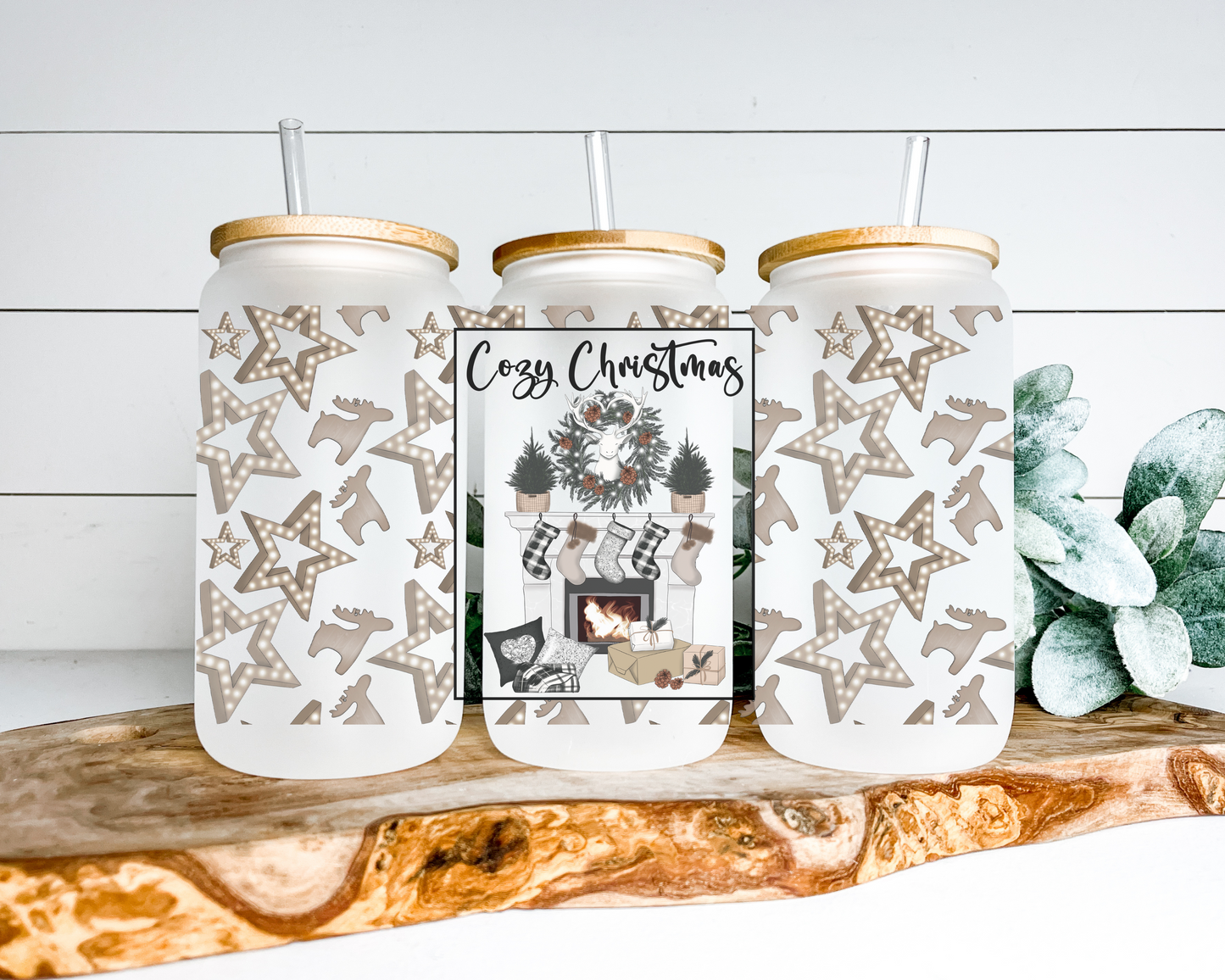 Cozy Christmas Frosted Can