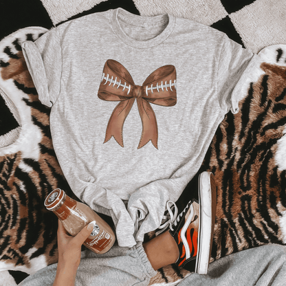 Football Bow Graphic Tee