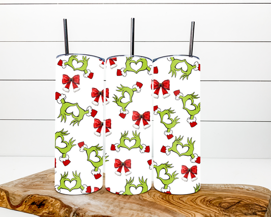 Merry Grinch Hands Tumbler