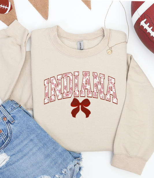 Indiana Bow Graphic Sweatshirt
