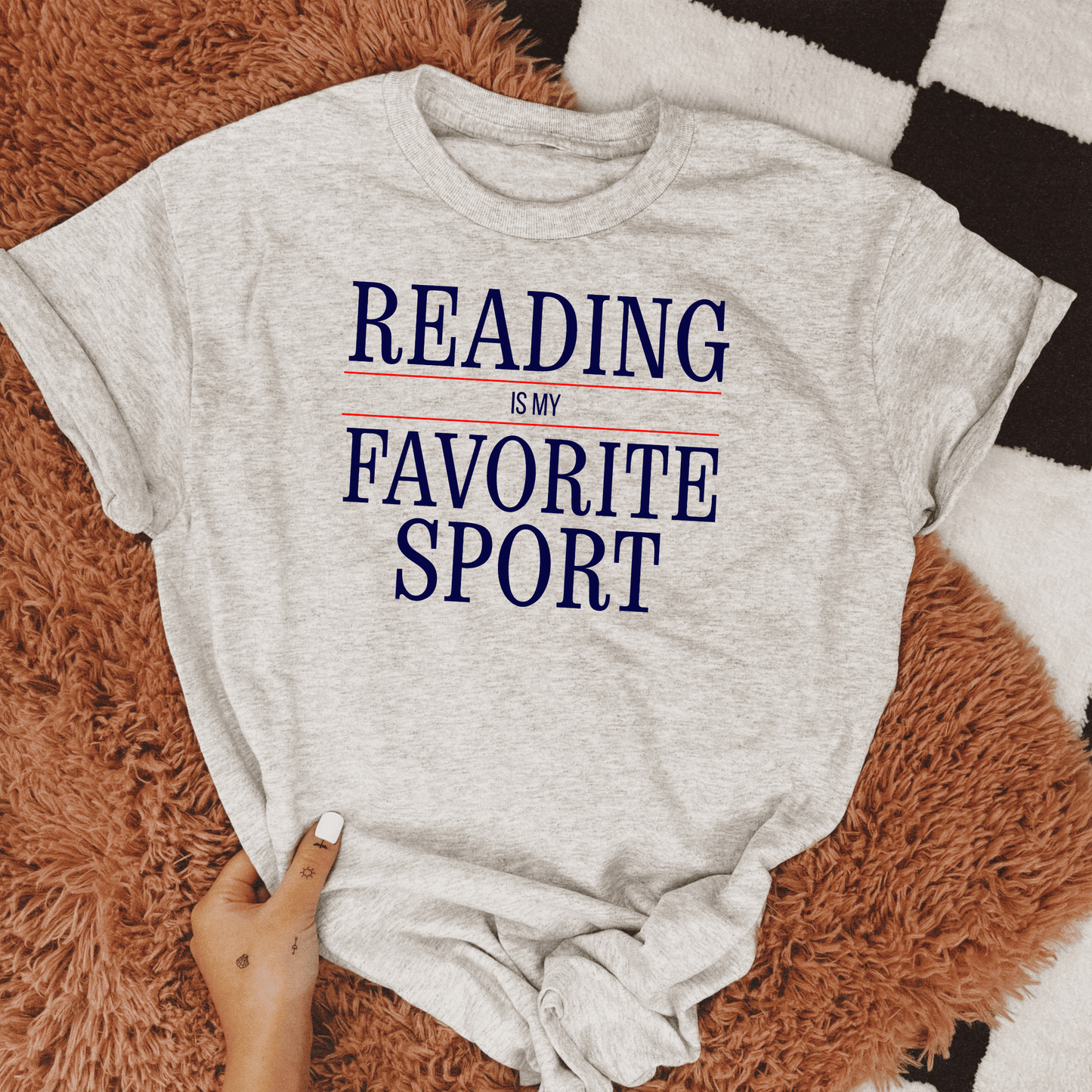 Reading Is My Favorite Sport Graphic Tee