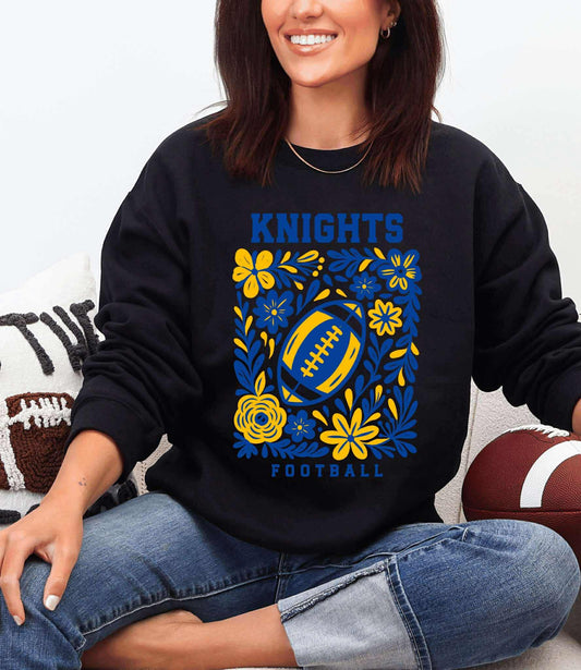 Floral Knights Graphic Sweatshirt