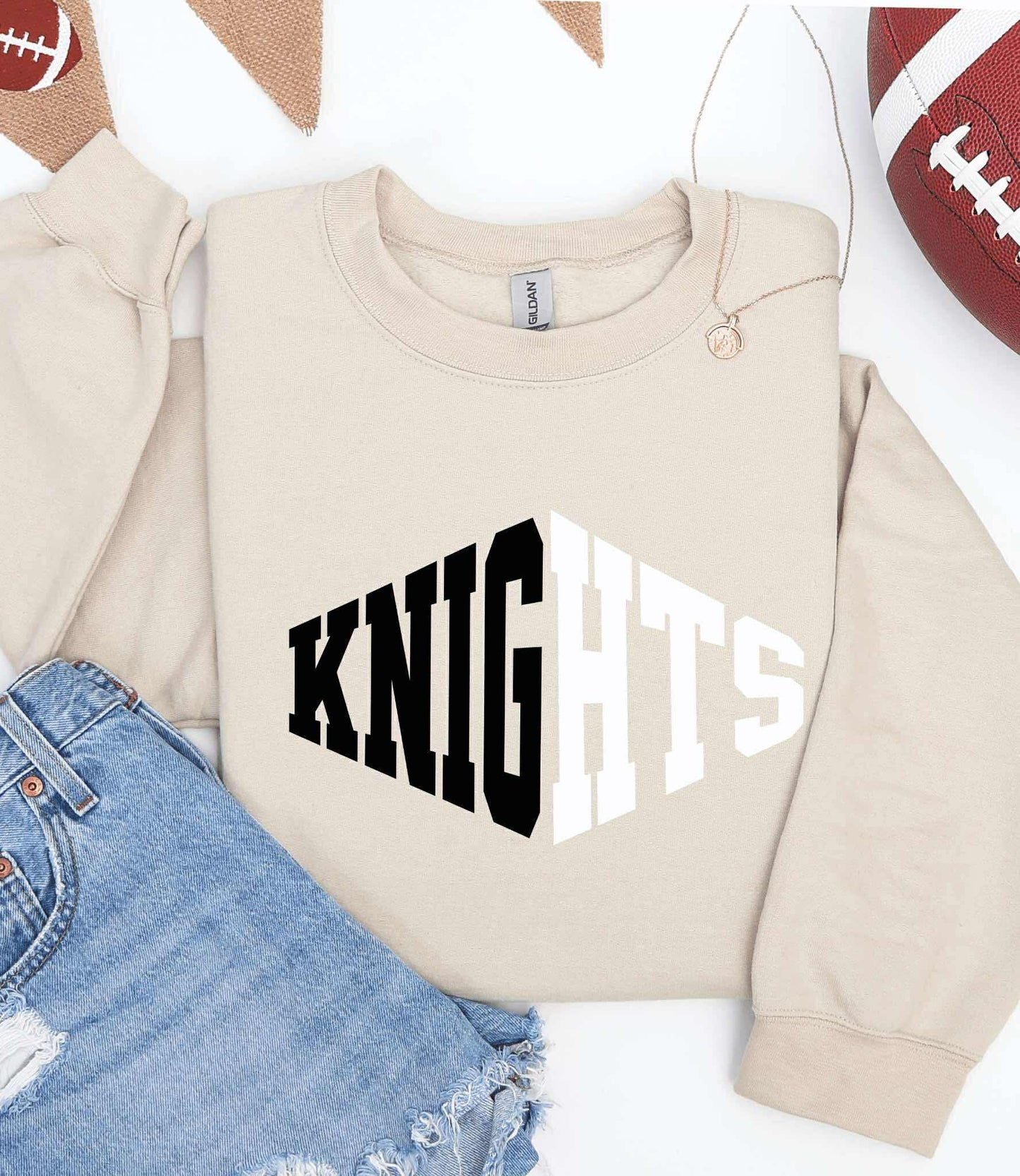 3D Knights Graphic Sweatshirt
