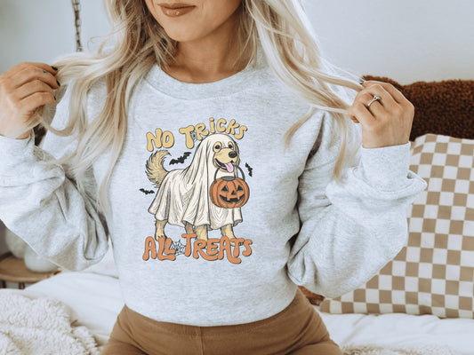 No Tricks All Treats Graphic Sweatshirt