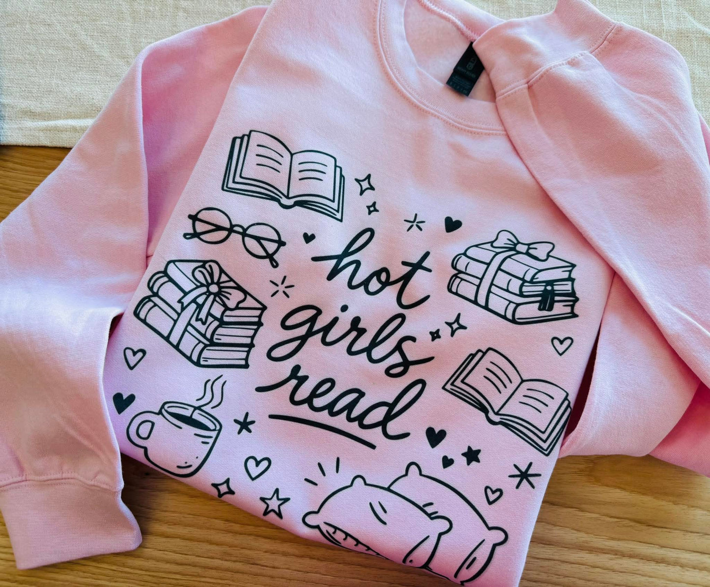 Hot Girls Read Graphic Sweatshirt