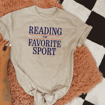 Reading Is My Favorite Sport Graphic Tee