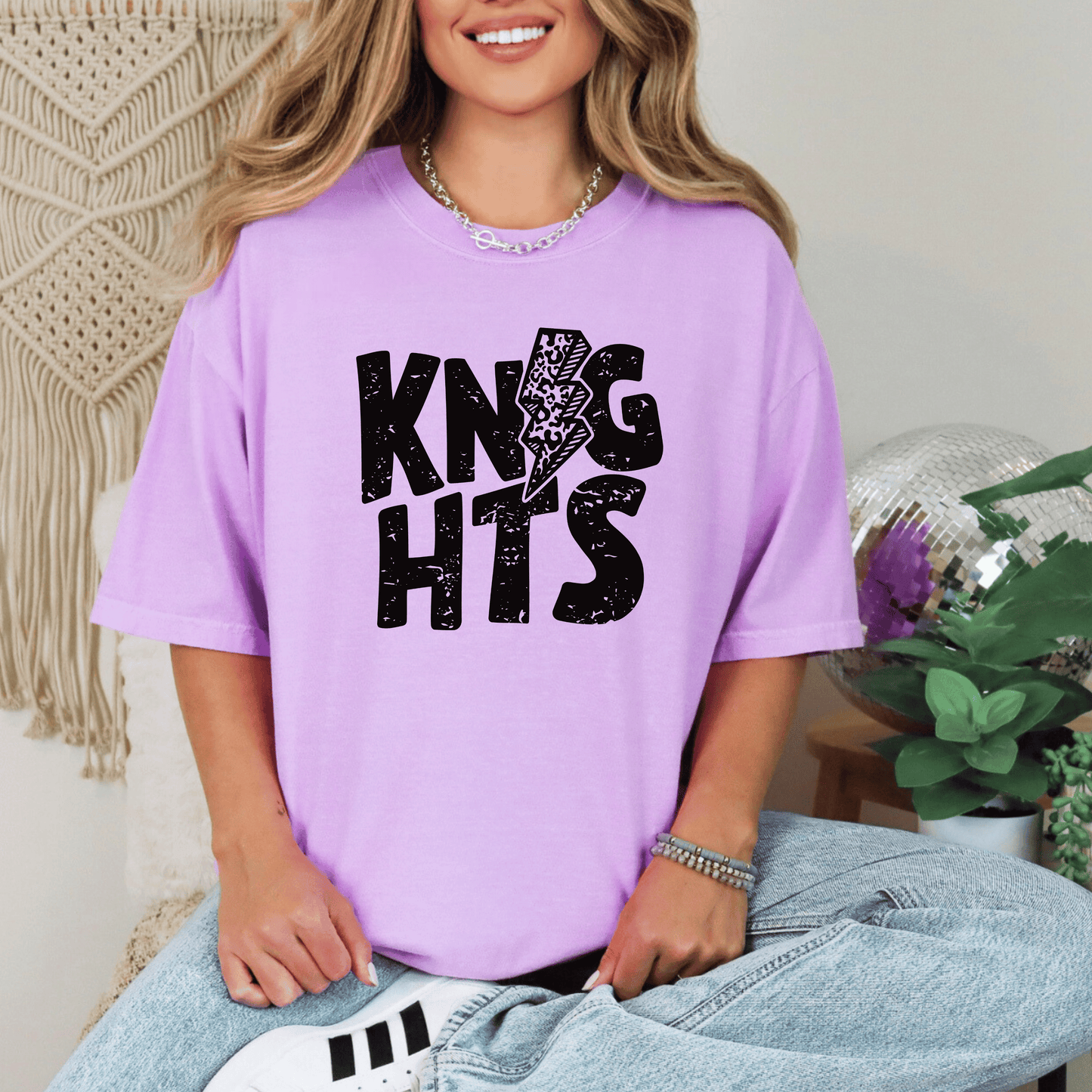 Knights Checkered Bolt Graphic Tee