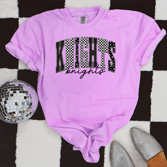 Knights Checkered Graphic Tee
