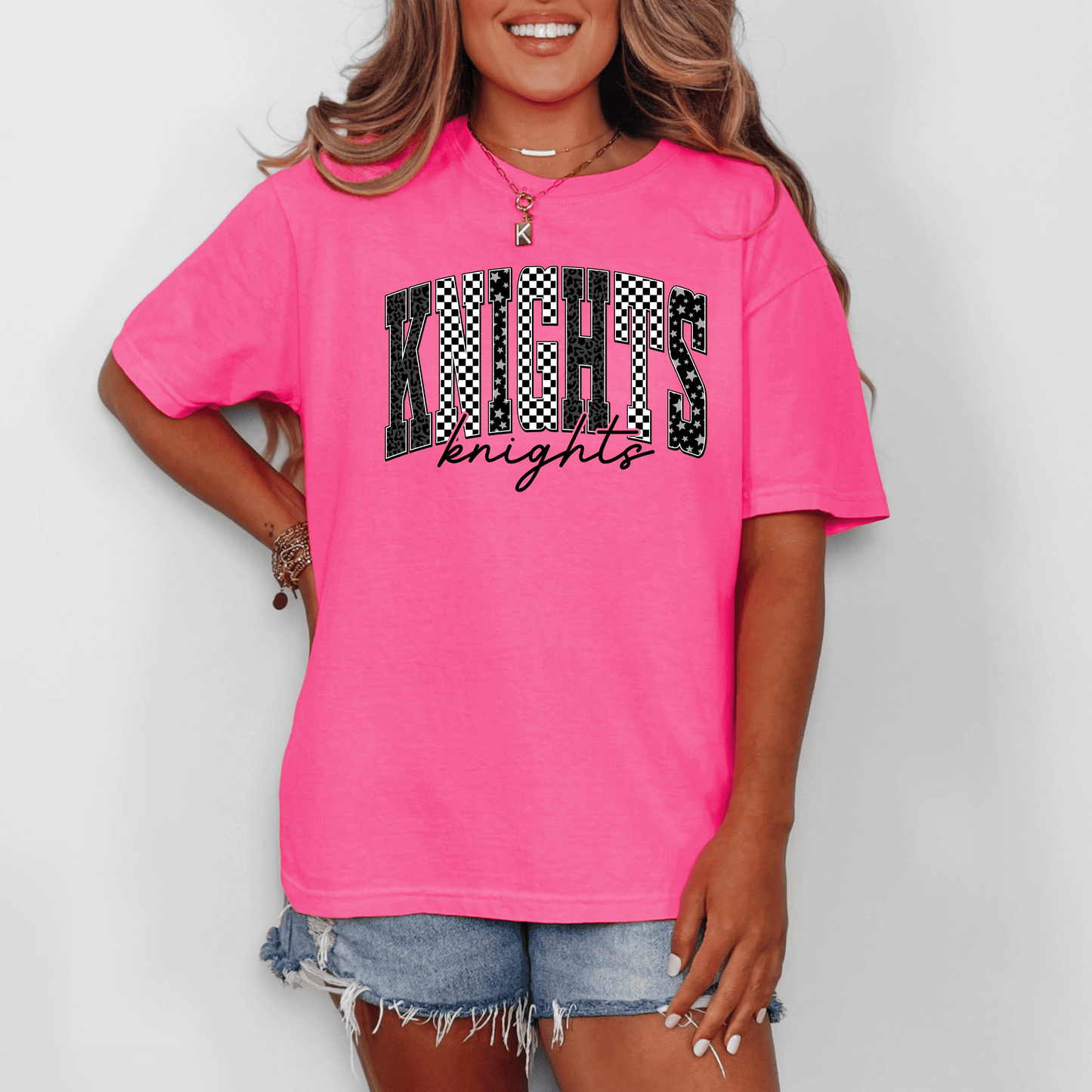 Knights Checkered Graphic Tee