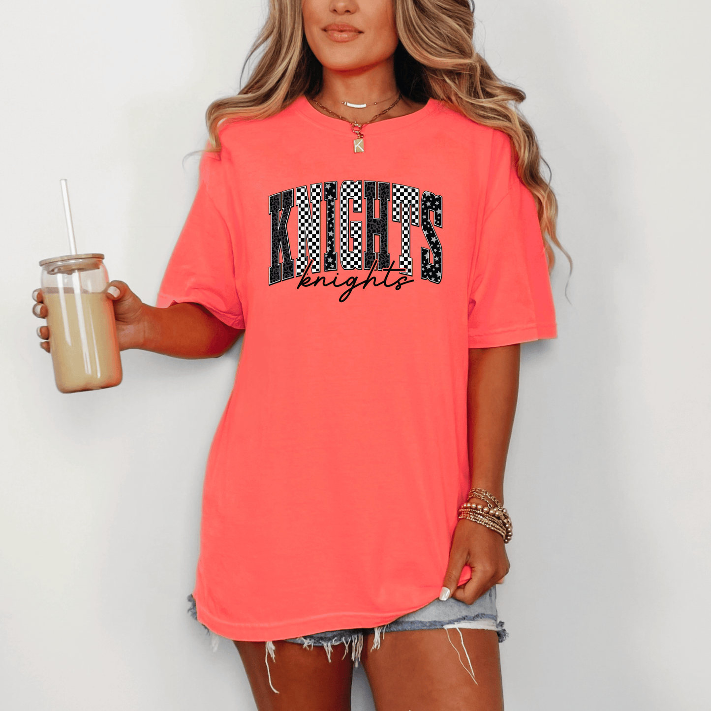 Knights Checkered Graphic Tee