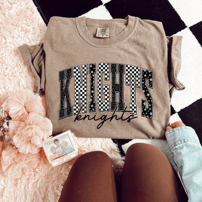 Knights Checkered Graphic Tee