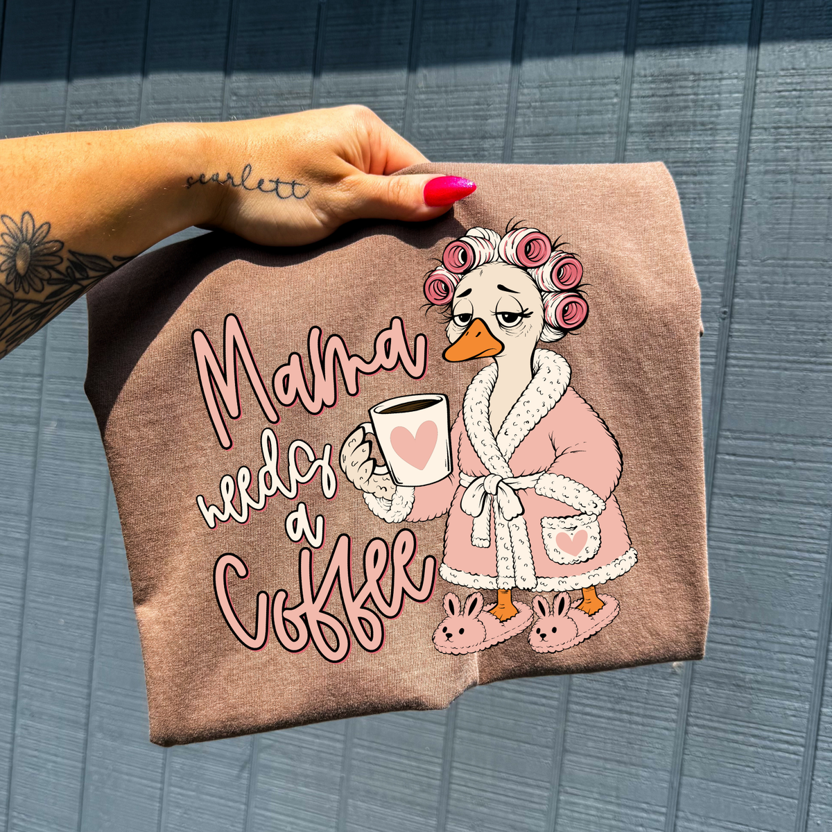 Mama Goose needs a Coffee graphic tee
