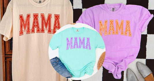 MAMA Checkered Graphic Tee
