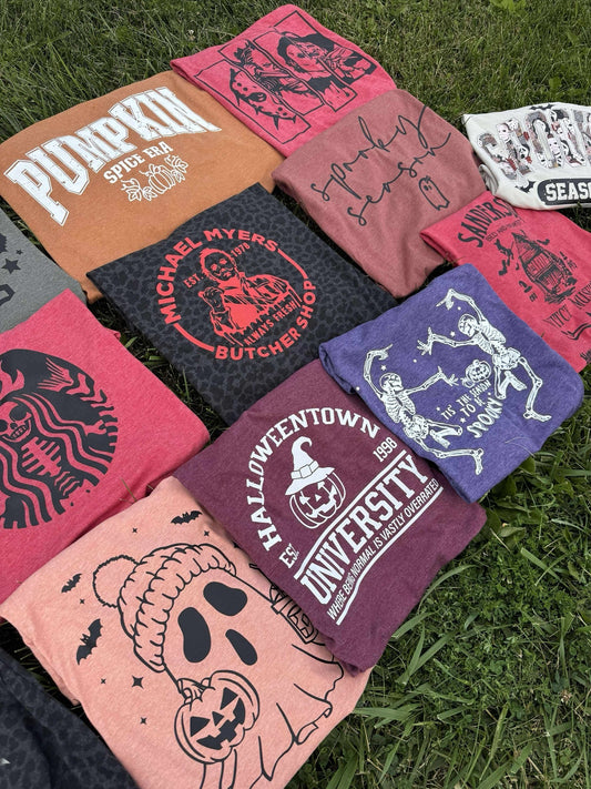 Mystery Fall + Halloween Graphic Tees