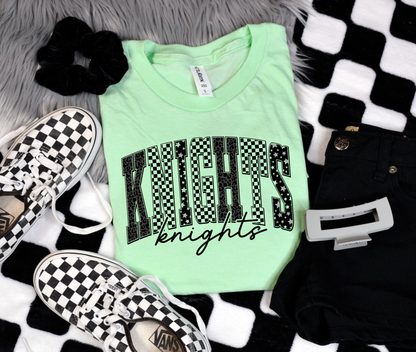 Knights Checkered Graphic Tee