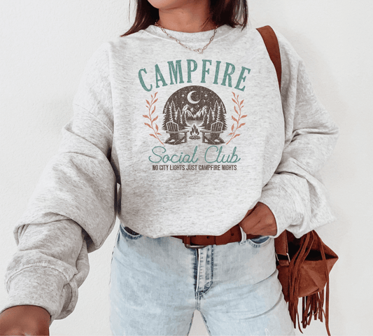Campfire Social Club Graphic Crew Sweatshirt