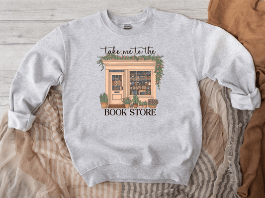 Take Me To the Book Store Graphic Crew