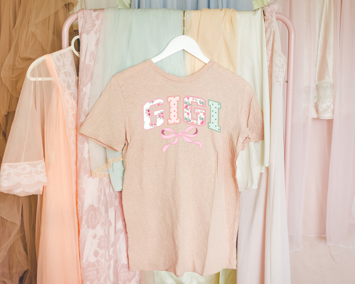 Gram Mama Gigi Floral Bow Graphic Tee