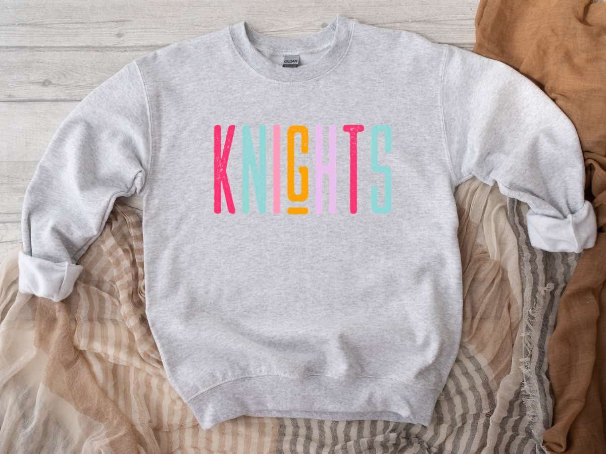 Retro Knights Graphic Sweatshirt