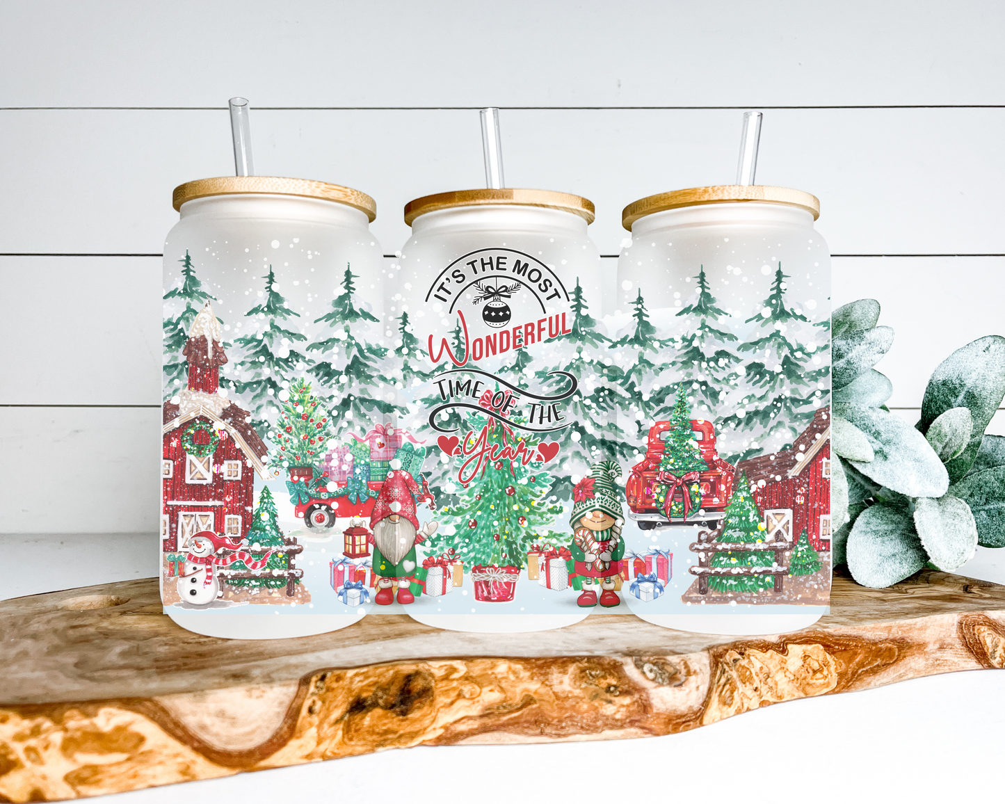 Farmhouse Wonderland Frosted Can