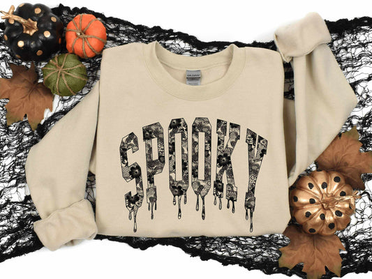 Spooky Drip Graphic Sweatshirt