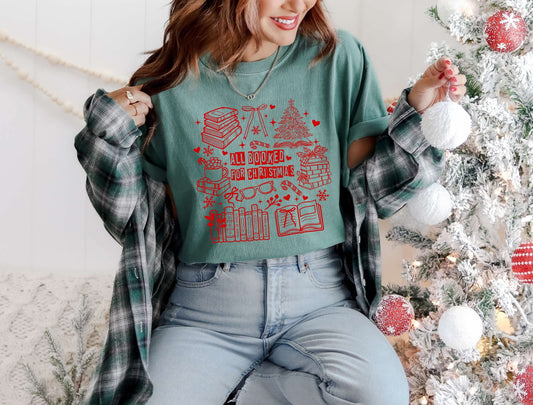 All Booked For Christmas Graphic Tee