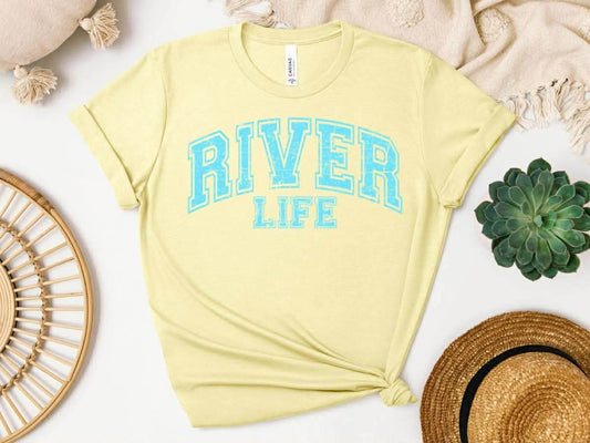 River Life Vintage Style Graphic Tee