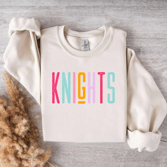 Retro Knights Graphic Sweatshirt